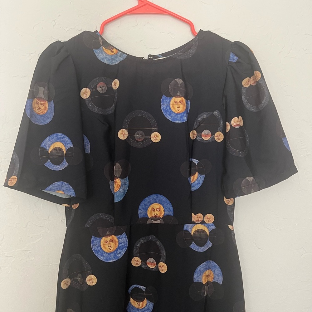 Samantha Pleet Noble Dress in Galileo Print